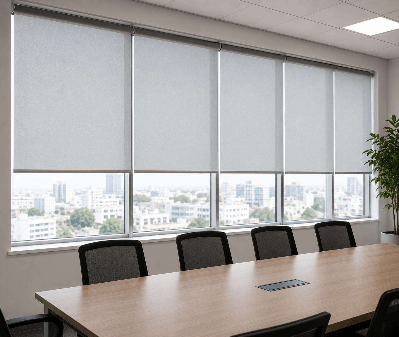 our commercial blinds ready now for measurement and fitting