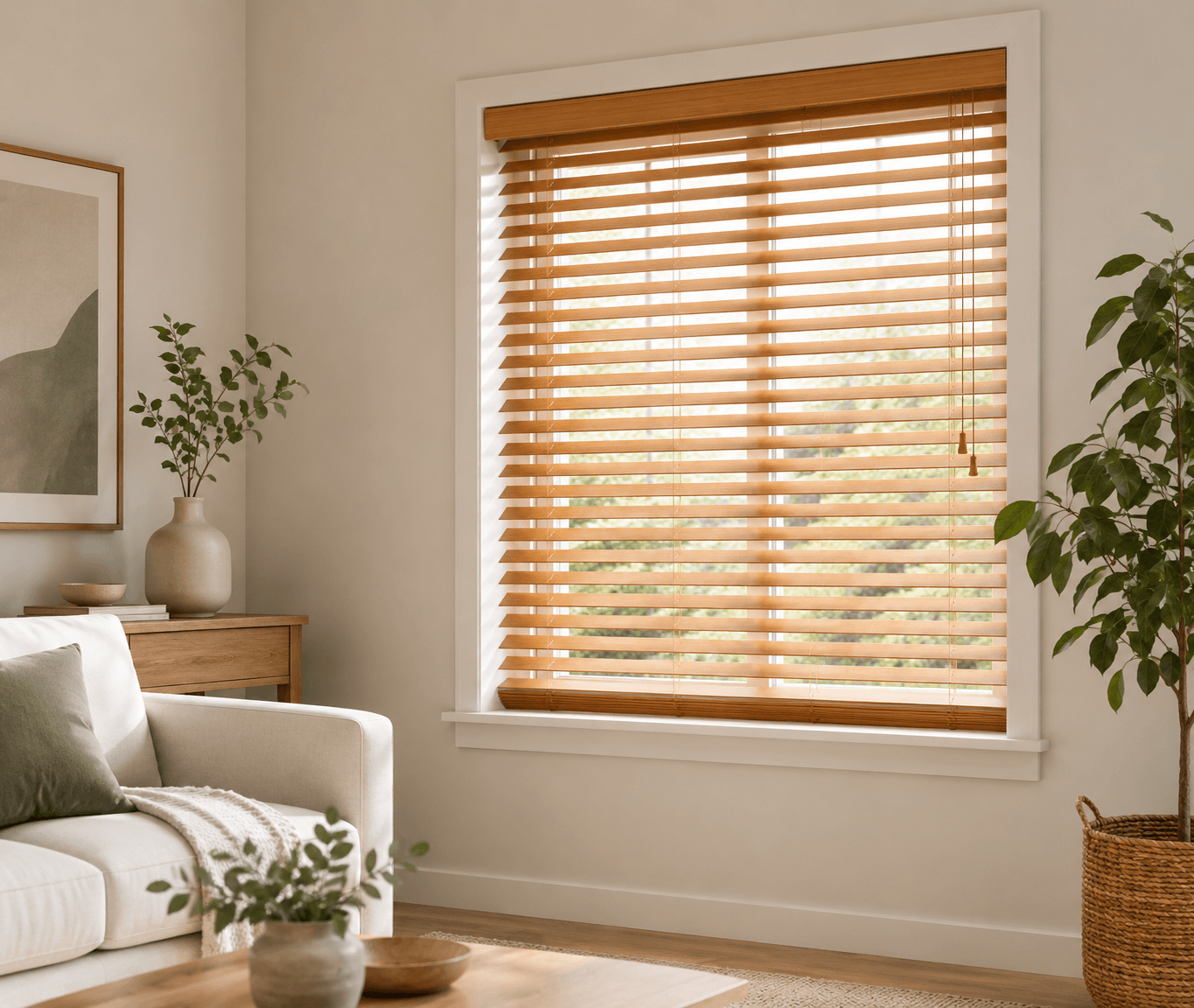 our Wooden Venetians blinds ready now for measurement and fitting